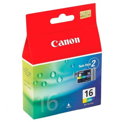 Canon oryginalny ink / tusz BCI-16 C, 9818A020, 9818A002, color, 2*100s, 2-pack - Canon oryginalny ink / tusz BCI-16 C, 9818A020, 9818A002, color, 2*100s, 2-pack -