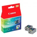 Canon oryginalny ink / tusz BCI-16 C, 9818A020, 9818A002, color, 2*100s, 2-pack