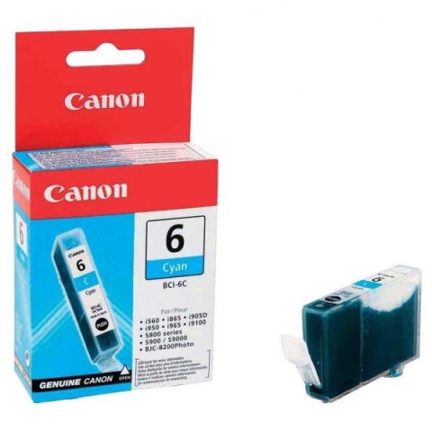 Canon oryginalny ink / tusz BCI-6 C, 4706A028, 4706A017, cyan, blistr z ochroną, 13ml Canon oryginalny ink / tusz BCI-6 C, 4706A028, 4706A017, cyan, blistr z ochroną, 13ml