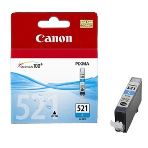 Canon oryginalny ink / tusz CLI-521 C, 2934B009, 2934B005, cyan, blistr z ochroną, 505s, 9ml, EOL Canon oryginalny ink / tusz CLI-521 C, 2934B009, 2934B005, cyan, blistr z ochroną, 505s, 9ml, EOL