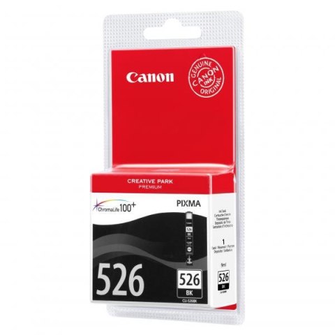 Canon oryginalny ink / tusz CLI-526 BK, 4540B006, black, blistr z ochroną, 9ml, EOL Canon oryginalny ink / tusz CLI-526 BK, 4540B006, black, blistr z ochroną, 9ml, EOL