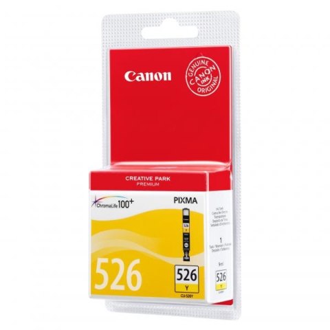 Canon oryginalny ink / tusz CLI-526 Y, 4543B006, yellow, blistr z ochroną, 9ml Canon oryginalny ink / tusz CLI-526 Y, 4543B006, yellow, blistr z ochroną, 9ml