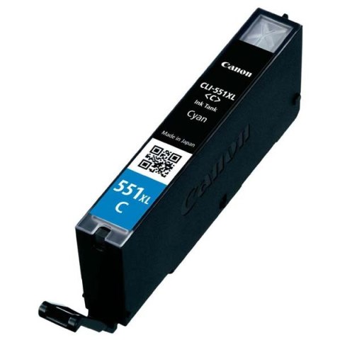 Canon oryginalny ink / tusz CLI-551 XL C, 6444B001, cyan, 11ml, high capacity Canon oryginalny ink / tusz CLI-551 XL C, 6444B001, cyan, 11ml, high capacity
