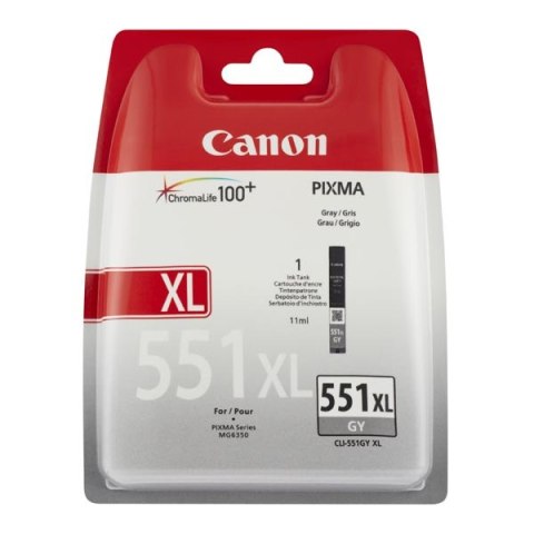 Canon oryginalny ink / tusz CLI-551 XL GY, 6447B004, grey, blistr, 11ml, high capacity, -