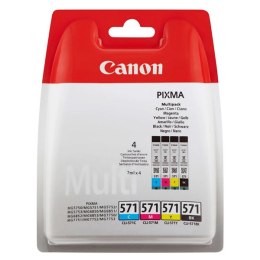 Canon oryginalny ink / tusz CLI-571 CMYK, 0386C004, CMYK, blistr z ochroną, 7ml, 4-pack