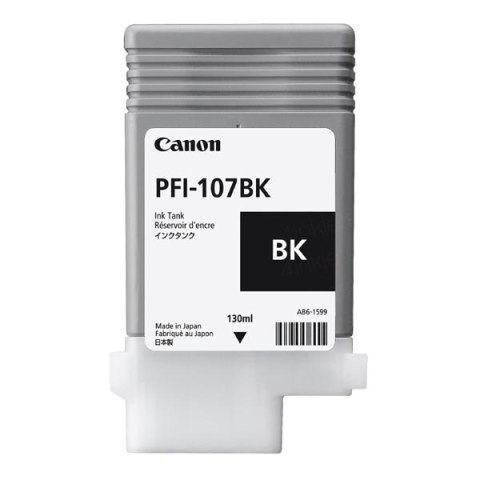 Canon oryginalny ink / tusz PFI-107 BK, 6705B001, black, 130ml