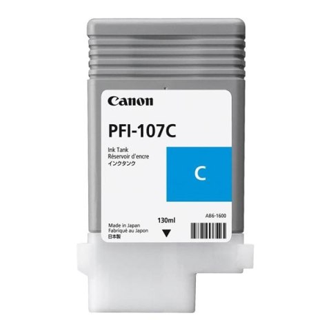 Canon oryginalny ink / tusz PFI-107 C, 6706B001, cyan, 130ml