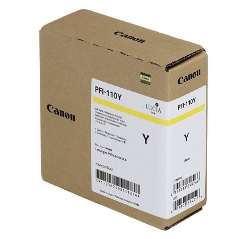 Canon oryginalny ink / tusz PFI-110 Y, 2367C001, yellow, 160ml