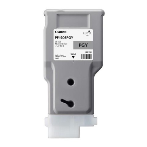 Canon oryginalny ink / tusz PFI-206 PGY, 5313B001, light grey, 300ml