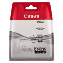 Canon oryginalny ink / tusz PGI-520 BK, 2932B012, 2932B009, black, blistr, 2x420s, 2x19ml, 2szt, 2-pack