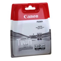 Canon oryginalny ink / tusz PGI-520 BK, 2932B012, 2932B009, black, blistr, 2x420s, 2x19ml, 2szt, 2-pack