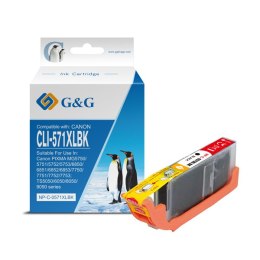 G&G kompatybilny ink / tusz z CLI571BK XL, NP-C-0CL571XLBK, black, 10,8ml, ml high capacity