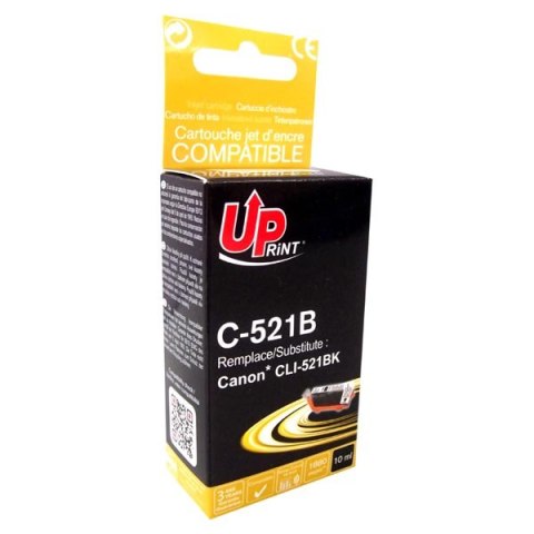 UPrint kompatybilny ink / tusz z CLI521BK, C-521B, black, 10ml, z chipem