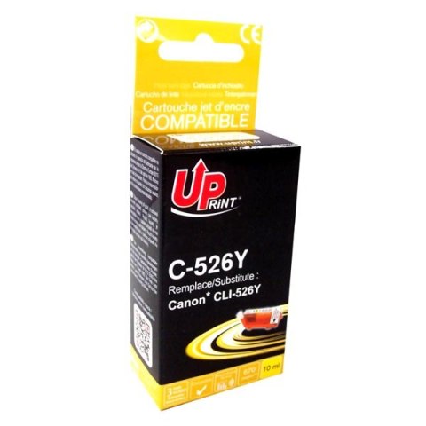 UPrint kompatybilny ink / tusz z CLI526Y, C-526Y, yellow, 10ml, z chipem UPrint kompatybilny ink / tusz z CLI526Y, C-526Y, yellow, 10ml, z chipem