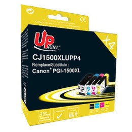 UPrint kompatybilny ink / tusz z PGI 1500XL, C-1500XL BK/C/M/Y PACK 4, 1xblack/1xcyan/1xmagenta/1xyellow, 36+3x14ml, high capaci