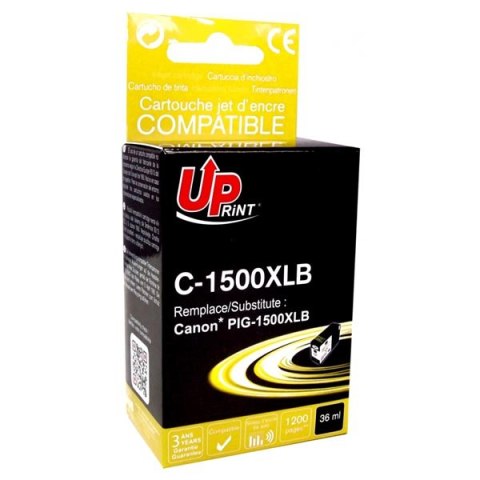 UPrint kompatybilny ink / tusz z PGI 1500XL, C-1500XLB, black, 36ml, high capacity