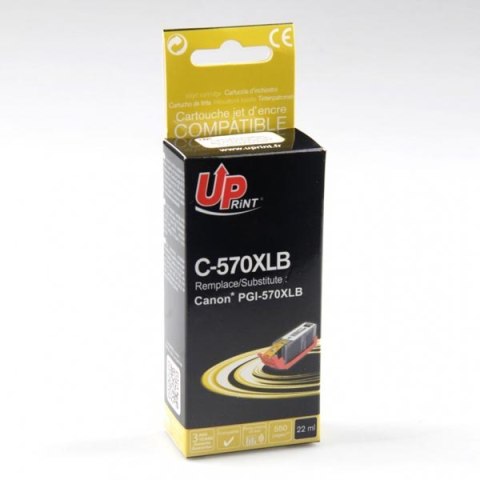 UPrint kompatybilny ink / tusz z PGI-570PGBK XL, C-570XLB, black, 700s, 26ml