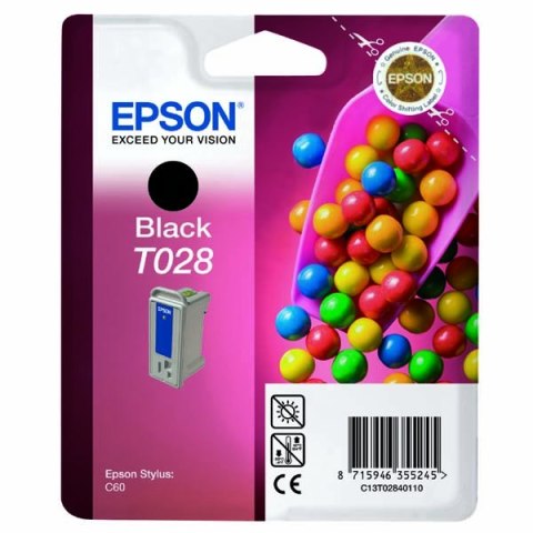 Epson oryginalny ink / tusz C13T028401, black, 600s, 17ml Epson oryginalny ink / tusz C13T028401, black, 600s, 17ml
