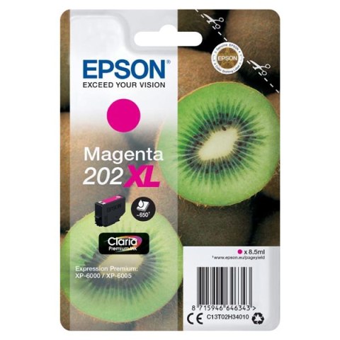 Epson oryginalny ink / tusz C13T02H34010, 202 XL, magenta, 8.5ml