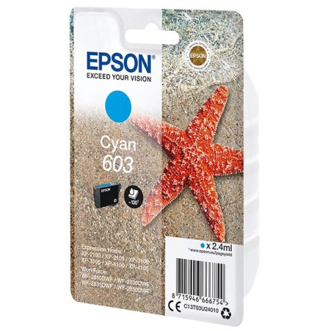 Epson oryginalny ink / tusz C13T03U24010, cyan, 2.4ml Epson oryginalny ink / tusz C13T03U24010, cyan, 2.4ml