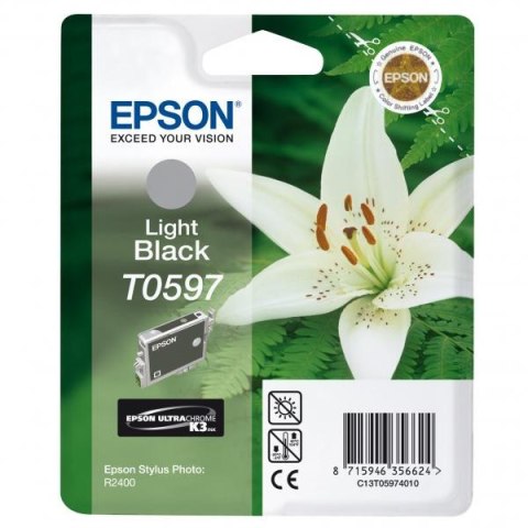 Epson oryginalny ink / tusz C13T059740, light black, 13ml Epson oryginalny ink / tusz C13T059740, light black, 13ml