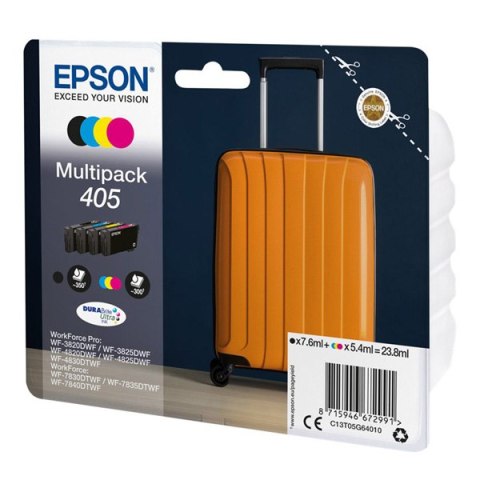 Epson oryginalny ink / tusz C13T05G64010, 405, CMYK, 1x7.6ml + 3x5.4ml Epson oryginalny ink / tusz C13T05G64010, 405, CMYK, 1x7.6ml + 3x5.4ml
