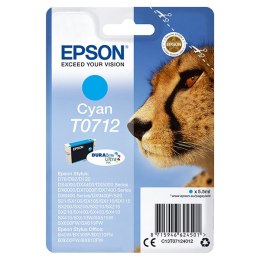 Epson oryginalny ink / tusz C13T07124022, cyan, blistr z ochroną, 5,5ml