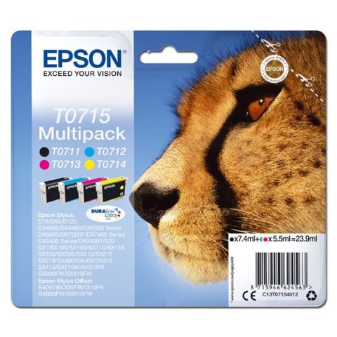 Epson oryginalny ink / tusz C13T07154012, CMYK, 23.9ml