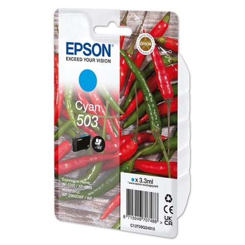 Epson oryginalny ink / tusz C13T09Q24010, T09Q240, 503, cyan, 3.3ml