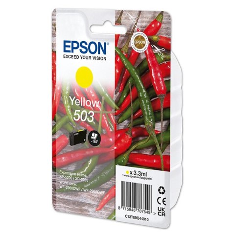 Epson oryginalny ink / tusz C13T09Q44010, T09Q440, 503, yellow, 3.3ml Epson oryginalny ink / tusz C13T09Q44010, T09Q440, 503, yellow, 3.3ml