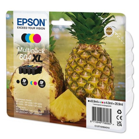 Epson oryginalny ink / tusz C13T10H64010, T10H640, 604XL, CMYK, 3x350/500s, 3x4.0/8.9ml