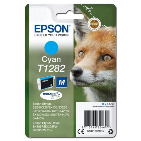 Epson oryginalny ink / tusz C13T12824012, T1282, cyan, 3,5ml