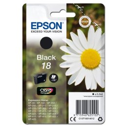 Epson oryginalny ink / tusz C13T18014012, T180140, black, 5,2ml