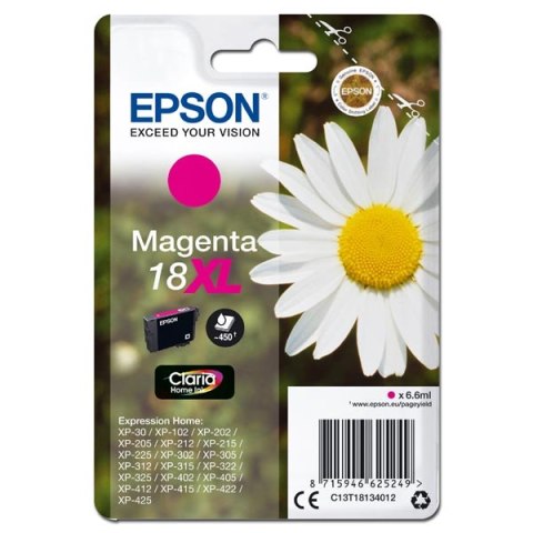 Epson oryginalny ink / tusz C13T18134012, T181340, 18XL, magenta, 6,6ml Epson oryginalny ink / tusz C13T18134012, T181340, 18XL, magenta, 6,6ml