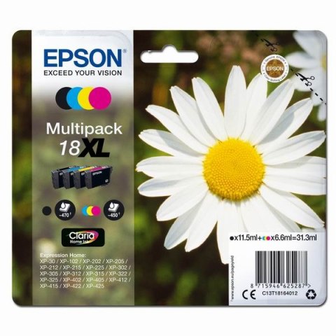 Epson oryginalny ink / tusz C13T18164022, T181640, 18XL, CMYK, 3x6,6/11,5ml