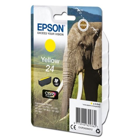 Epson oryginalny ink / tusz C13T24244012, T2424, yellow, 4,6ml