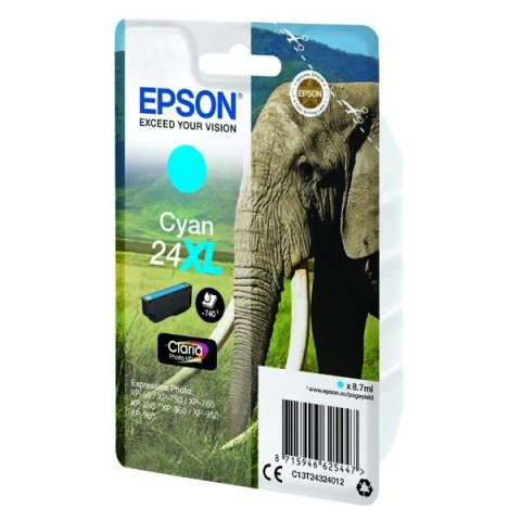 Epson oryginalny ink / tusz C13T24324012, T2432, 24XL, cyan, 8,7ml