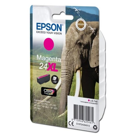 Epson oryginalny ink / tusz C13T24334012, T2433, 24XL, magenta, 8,7ml