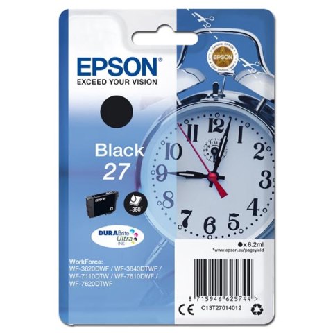 Epson oryginalny ink / tusz C13T27014012, 27, black, 6,2ml