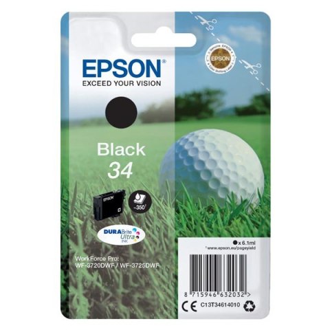 Epson oryginalny ink / tusz C13T34614010, T346140, black, 6.1ml