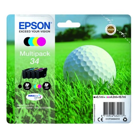 Epson oryginalny ink / tusz C13T34664010, T346640, CMYK, 18.7ml