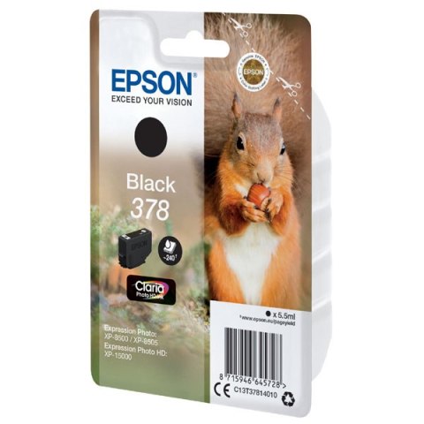 Epson oryginalny ink / tusz C13T37814010, black, 5.5ml