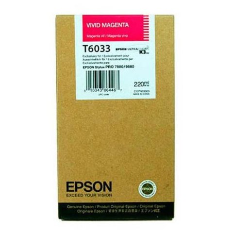 Epson oryginalny ink / tusz C13T603300, vivid magenta, 220ml