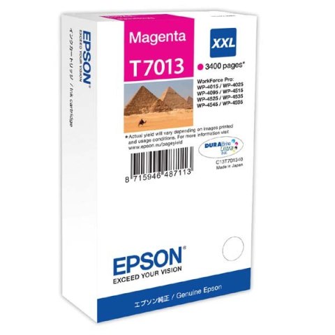 Epson oryginalny ink / tusz C13T70134010, XXL, magenta, 3400s