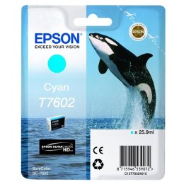 Epson oryginalny ink / tusz C13T76024010, T7602, cyan, 25,9ml, 1szt