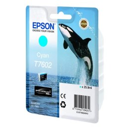 Epson oryginalny ink / tusz C13T76024010, T7602, cyan, 25,9ml, 1szt