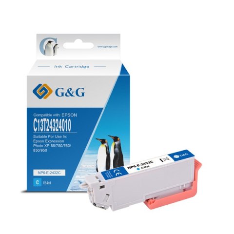 G&G kompatybilny ink / tusz z C13T24324012, NP-R-2432XLC, cyan G&G kompatybilny ink / tusz z C13T24324012, NP-R-2432XLC, cyan
