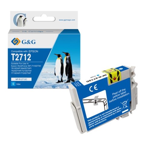 G&G kompatybilny ink / tusz z C13T27124012, NP-R-2712C, cyan