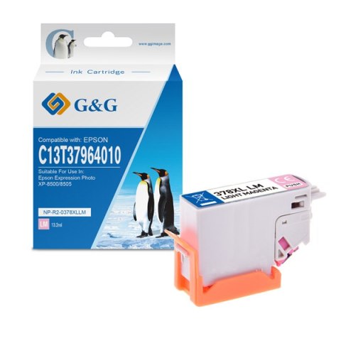 G&G kompatybilny ink / tusz z C13T37964010, NP-E-0378XLLM, 378XL, light magenta, 10.3ml G&G kompatybilny ink / tusz z C13T37964010, NP-E-0378XLLM, 378XL, light magenta, 10.3ml