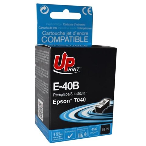 UPrint kompatybilny ink / tusz z C13T040140, E-40B, black, 18ml UPrint kompatybilny ink / tusz z C13T040140, E-40B, black, 18ml
